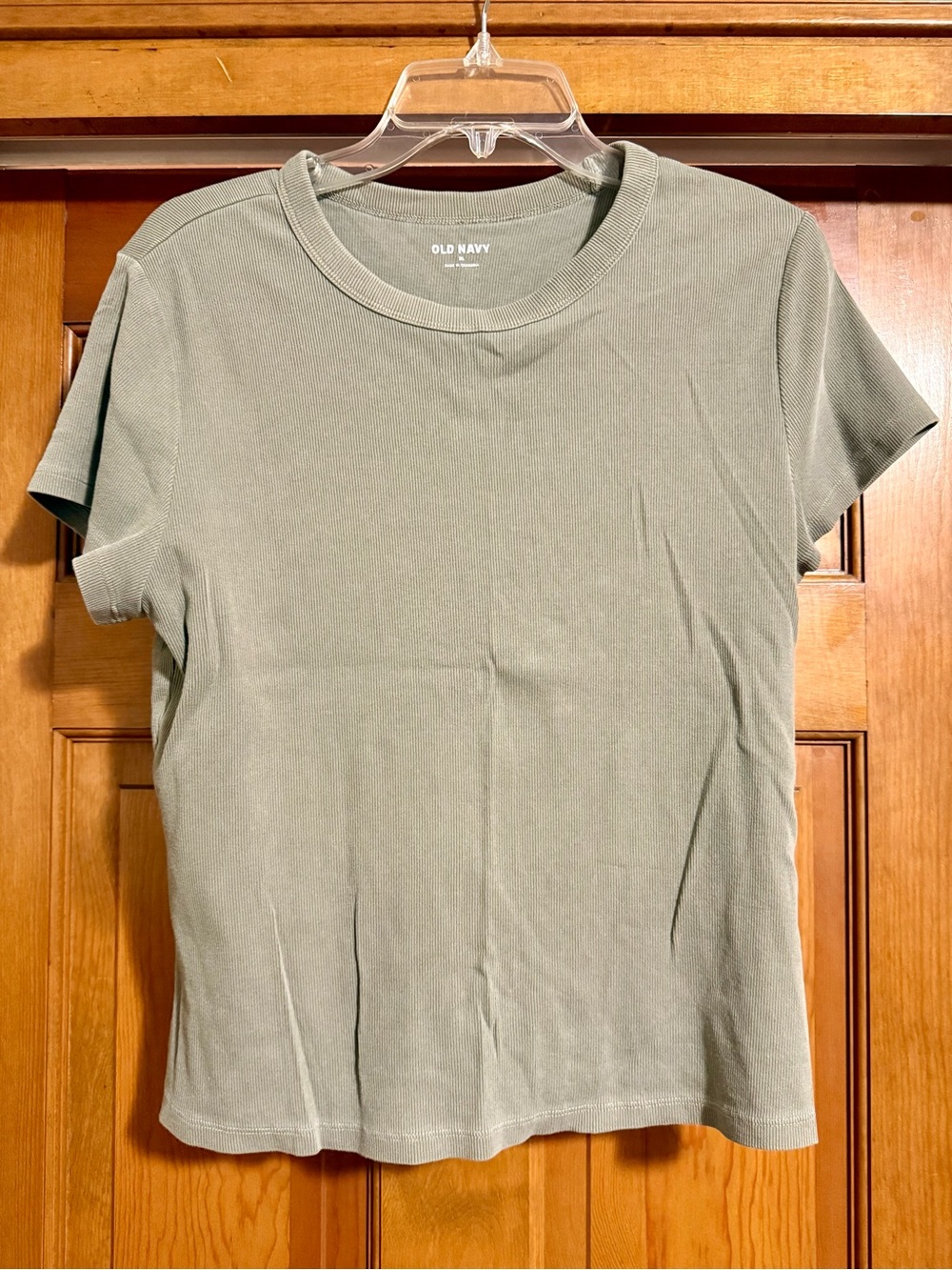 Old Navy Olive Green Short Sleeve Crewneck Tee